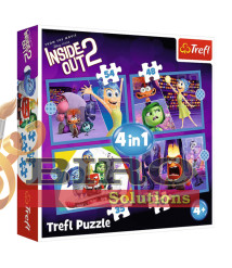 TF Puzzle 4 in 1- Emotions rule / Disney Inside Out 2